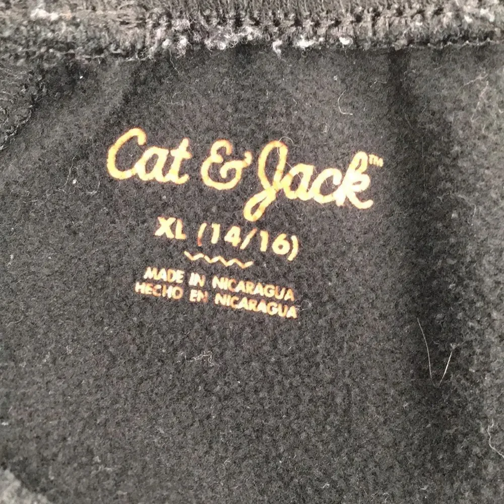 Cat & Jack Black Drawstring Sweatpants XL 14/16